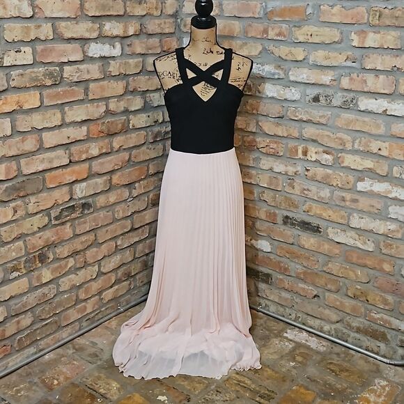 Crystal Doll black & pink halter dress size  11 Barbiecore - Picture 1 of 13